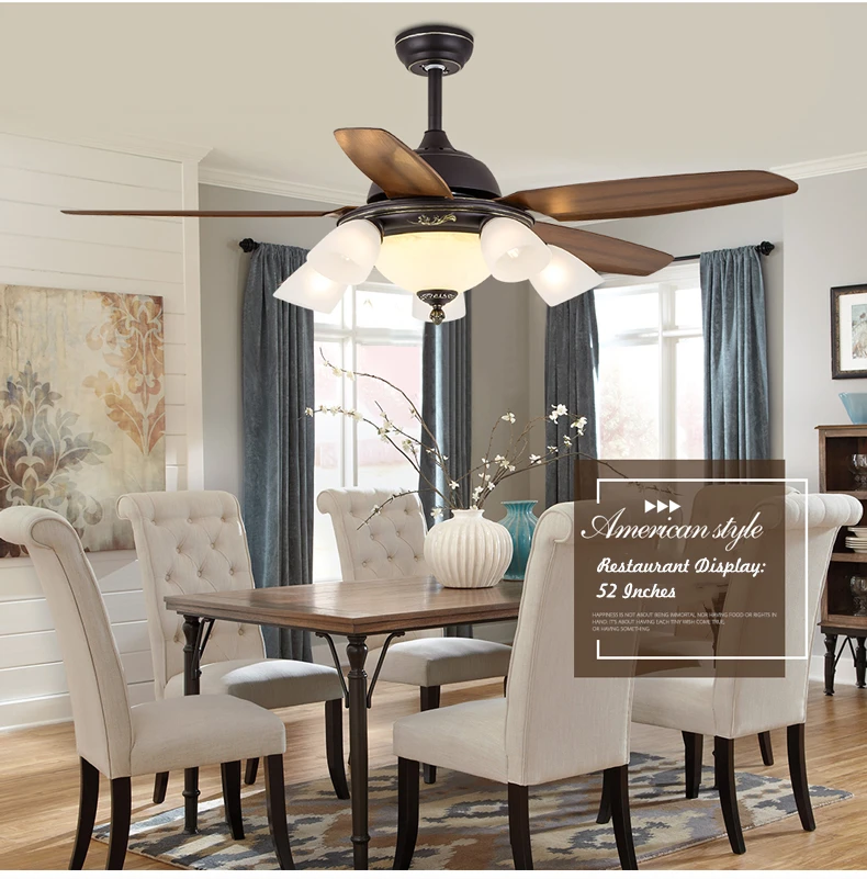 42 inches most fashionable wood ceiling fan with 3 blades and remote control in most competitive prices