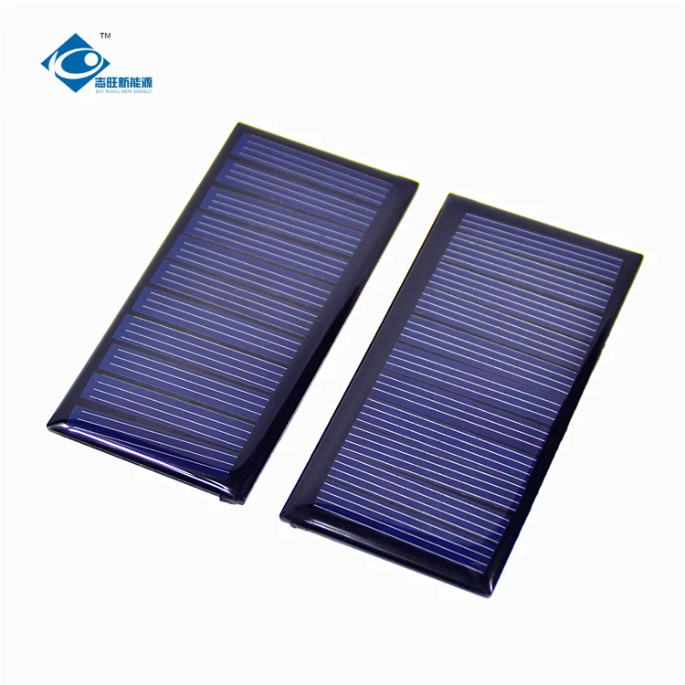 5.5V High Efficiency Poly Solar Panel 0.34W Epoxy Adhesive Solar Panel ZW-7438 Lightweight Solar Panel Charger