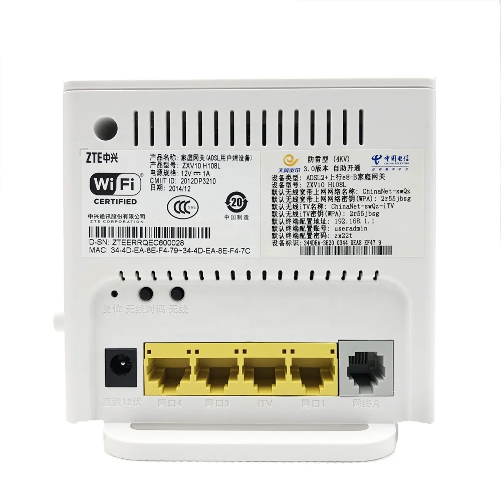 In Stock Zte H108l Adsl Wireless Router Adsl Modem150mbps Adsl2 Modem Router With English Software Buy Adsl Modem Adsl Modem Router Zte H108l Adsl Modem Product On Alibaba Com