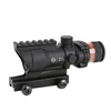 SPINA OPTICS Tactical rifle scopes Red Optical fiber acog style hunting air gun rifle scope 4x32