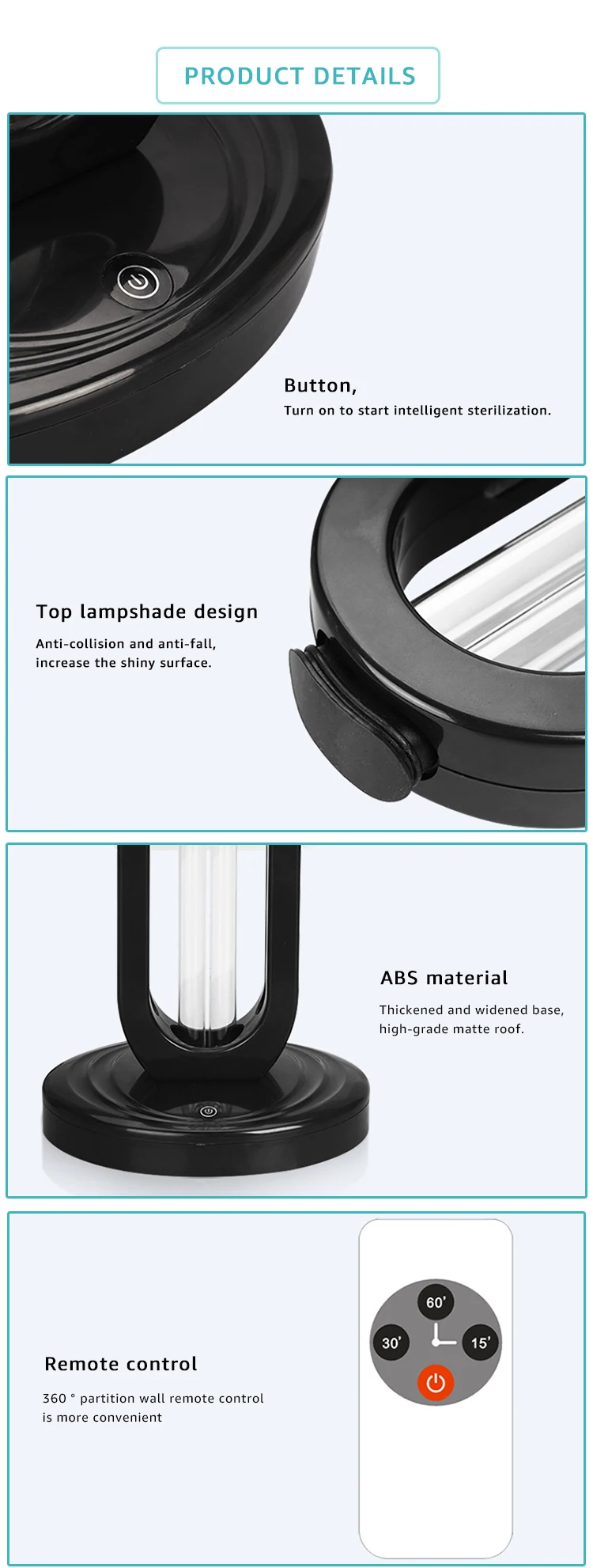 New UV Germicidal lamp UV light 36w UV Sterilizer lamp for Office Home Store