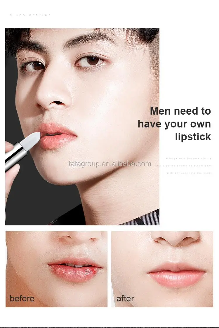 China Manufacturer Wholesale Own Brand Temperature Color Change Makeup OEM Lipstick For Men