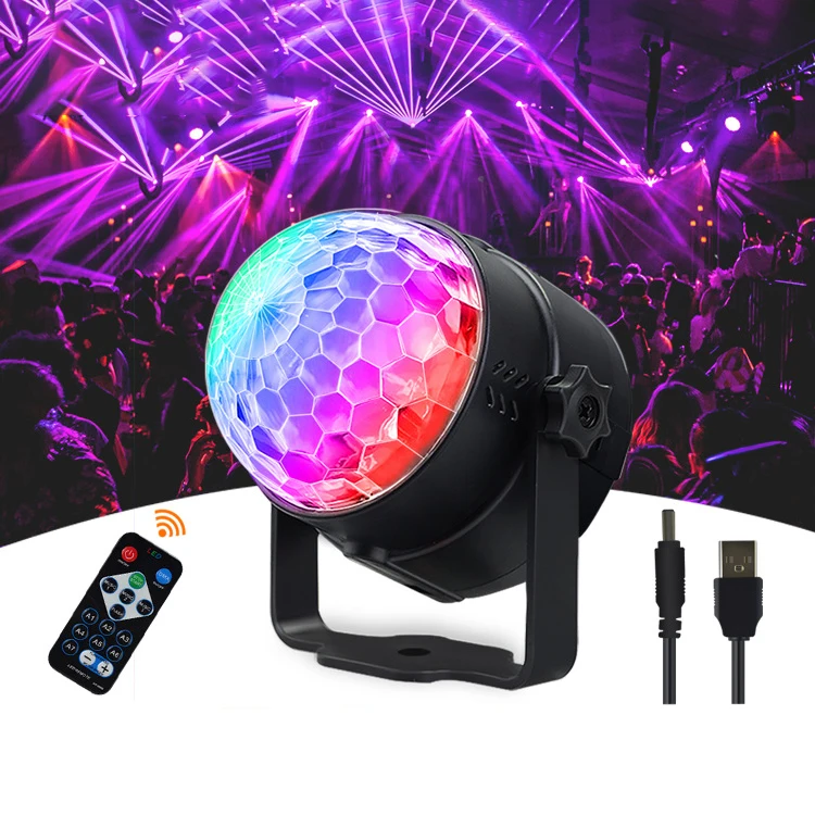 Online Sale Bar Party Crystal Lamp Disco RGB Magic Ball Colorful Stage Mini Laser Led Stage Lighting