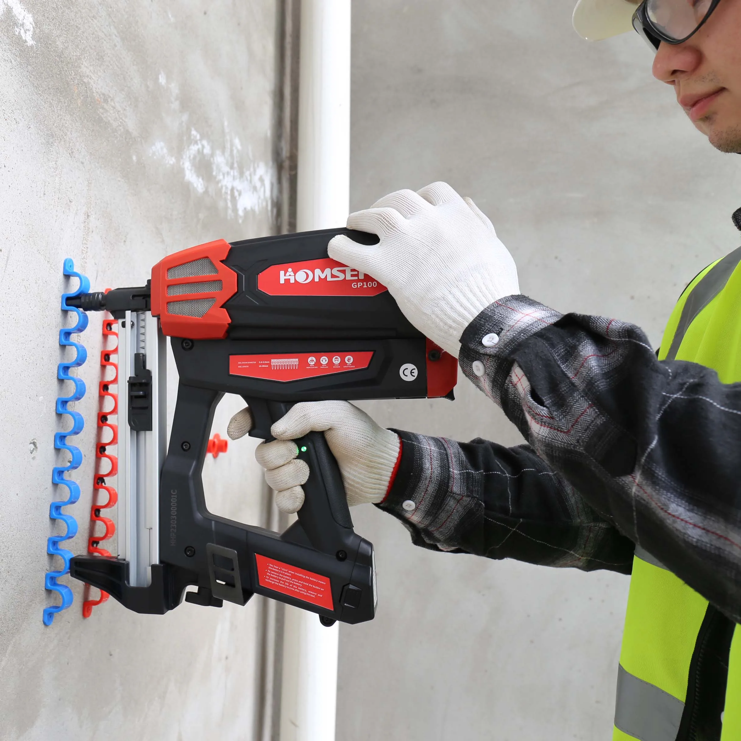 Gas Actuated Fastening Tool GP100 - Cordless Nail Gun