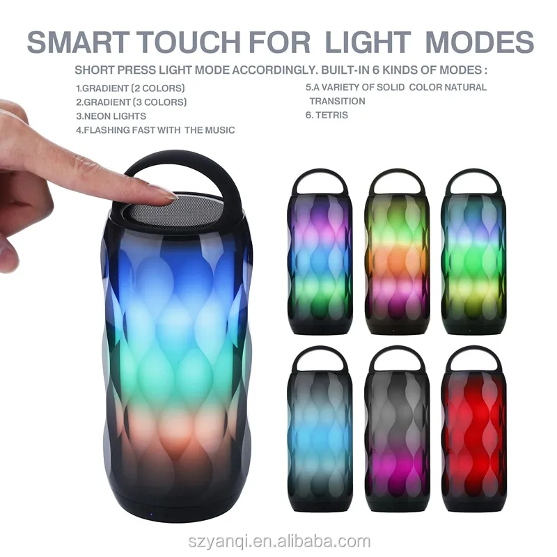2019 High Quality party surround Sound speaker wireless music 5W bluetooth speaker with 7 color light - ANKUX.COM