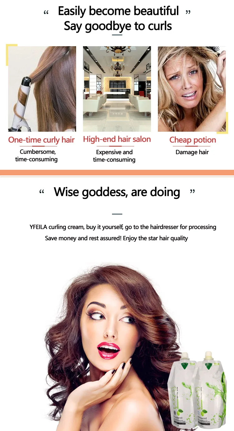 Permanent Hair Digital Perm Lotion Unisex Herbal Within 30 Days After