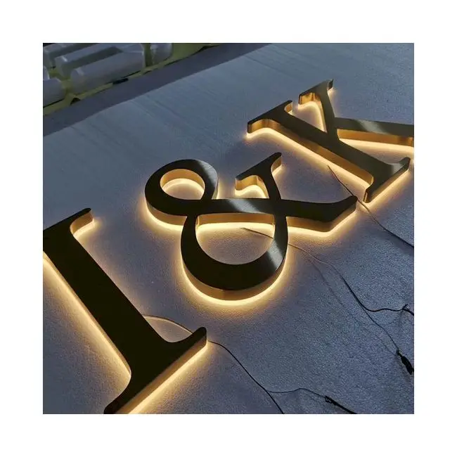 Customized Lady clothing chain store brand light emitting logo Led 3d Exterior Channel backlit diy led channel letters