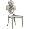 European new design gold stainless steel wedding chair luxury chair