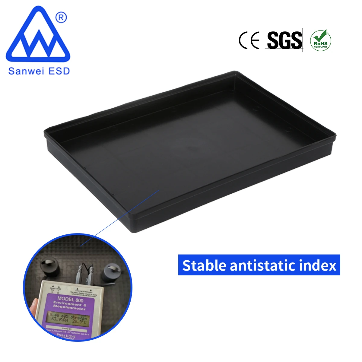 esd conductive tray