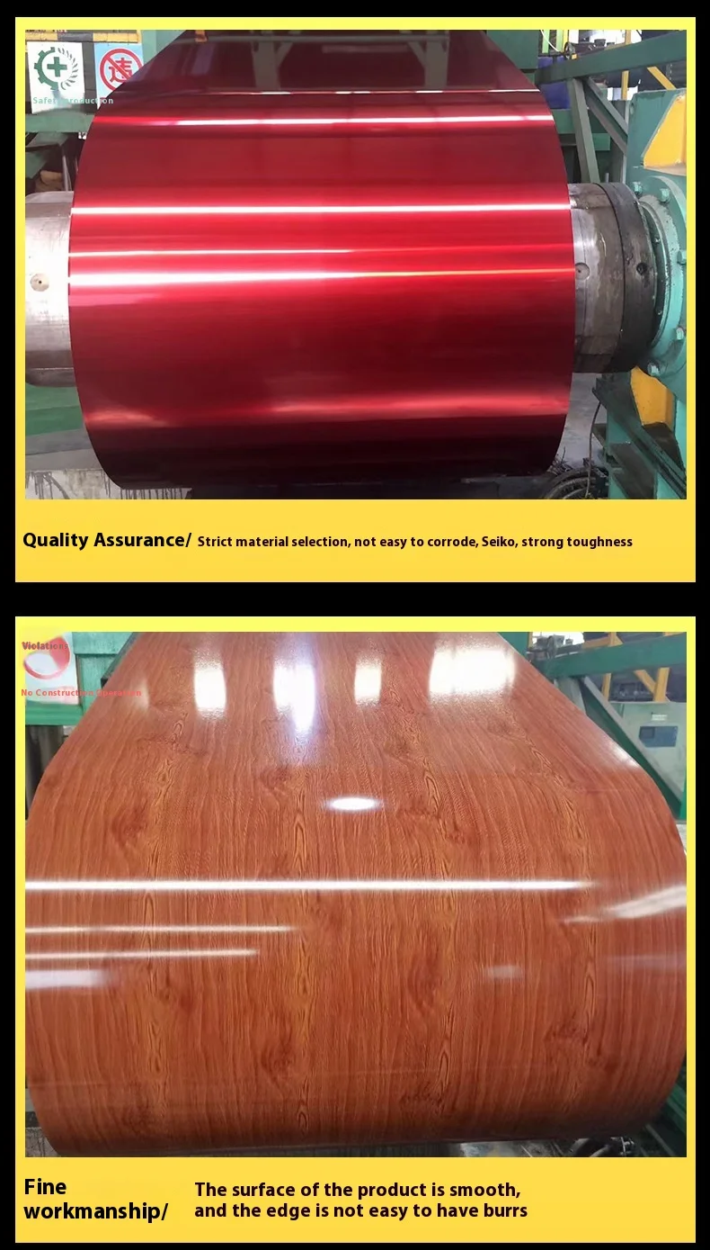 Manufacturer's Durable Color Steel Coil 100 Color Options for Printing & Coating Durable Metal Plate