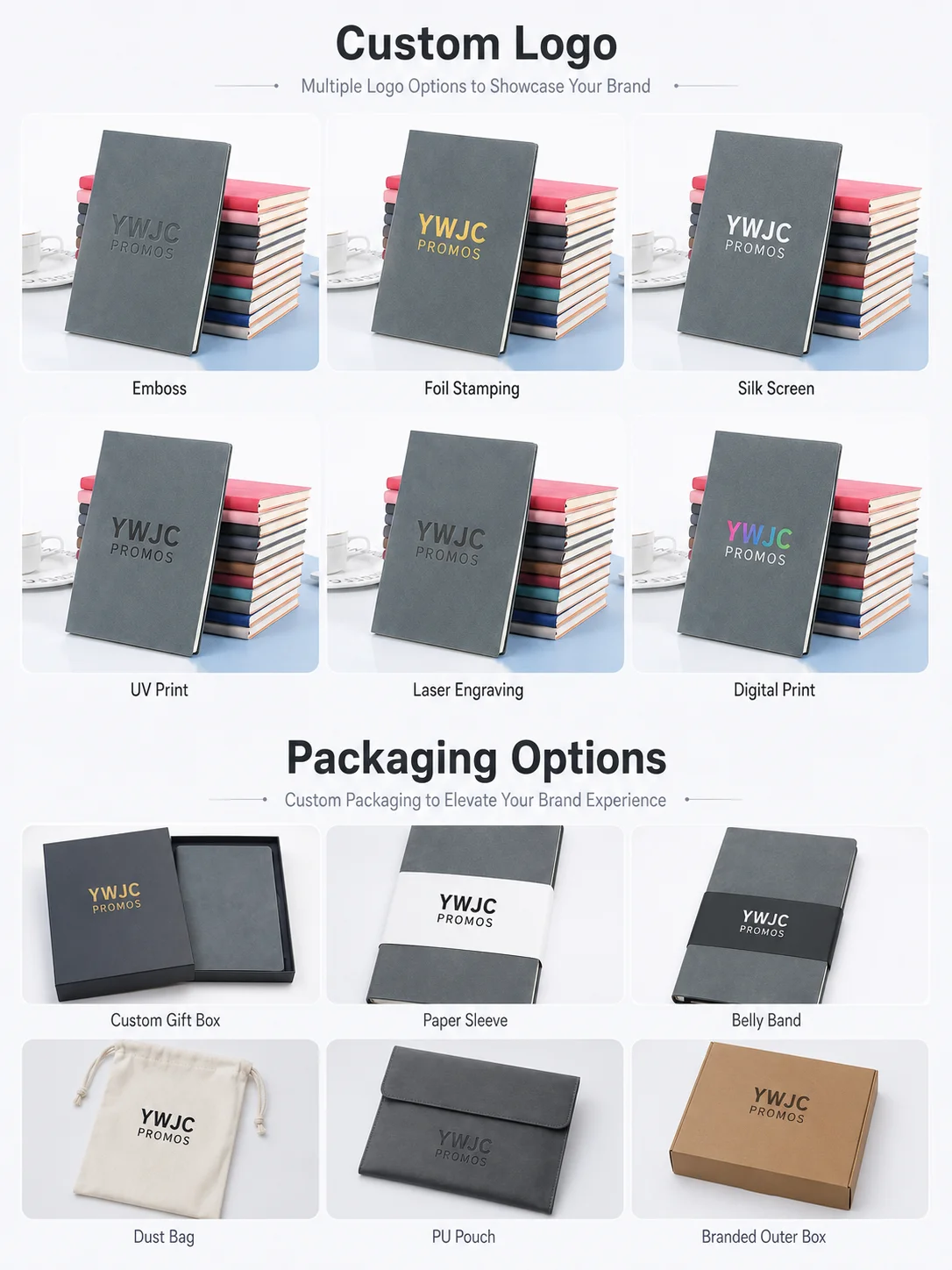 Executive A5 Faux Leather Notebook Custom Logo Hardcover Journal Business Planning Diary Stationery OEM