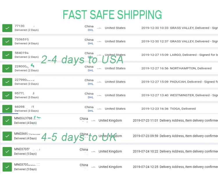  fast safe shipping