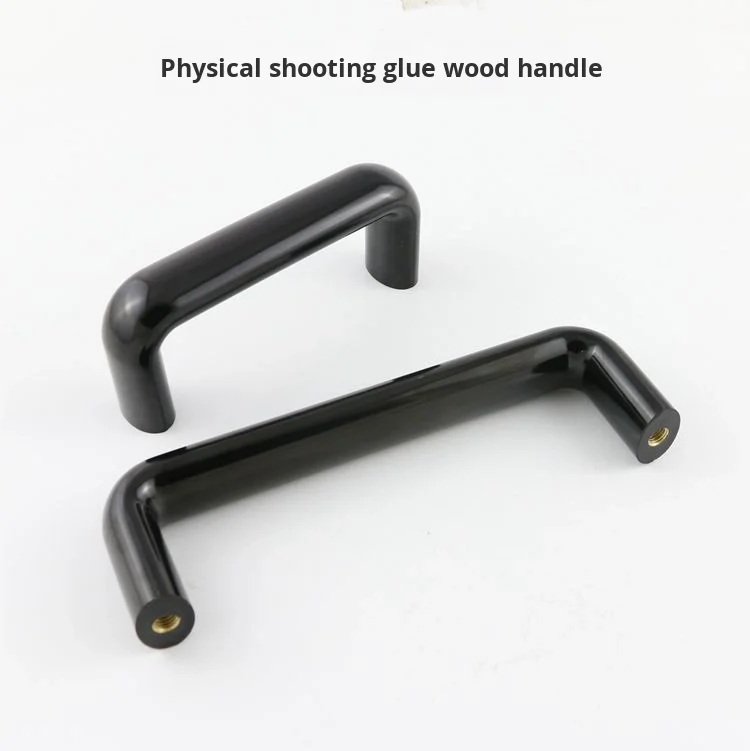 Alloy 6000 Series T3-T8 Temper Square Shape Electrical Distribution Box Cabinet Door Handle Insulated Bakelite Cutting manufacture