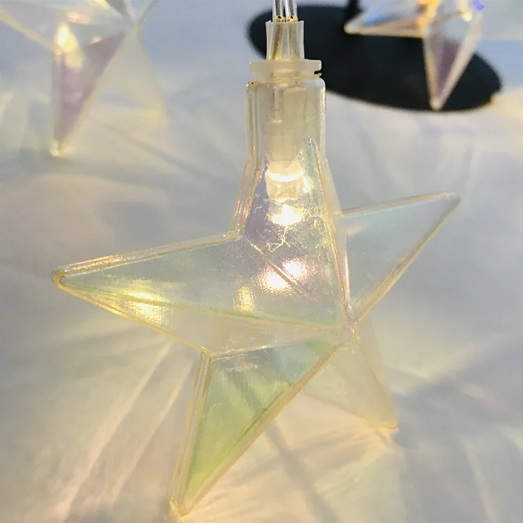 Led Christmas Night Star Decoration Fairy Lights Artificial Star String Light