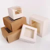 /product-detail/brown-white-with-clear-window-kraft-paper-individual-cupcake-box-muffin-box-with-holder-62386281666.html