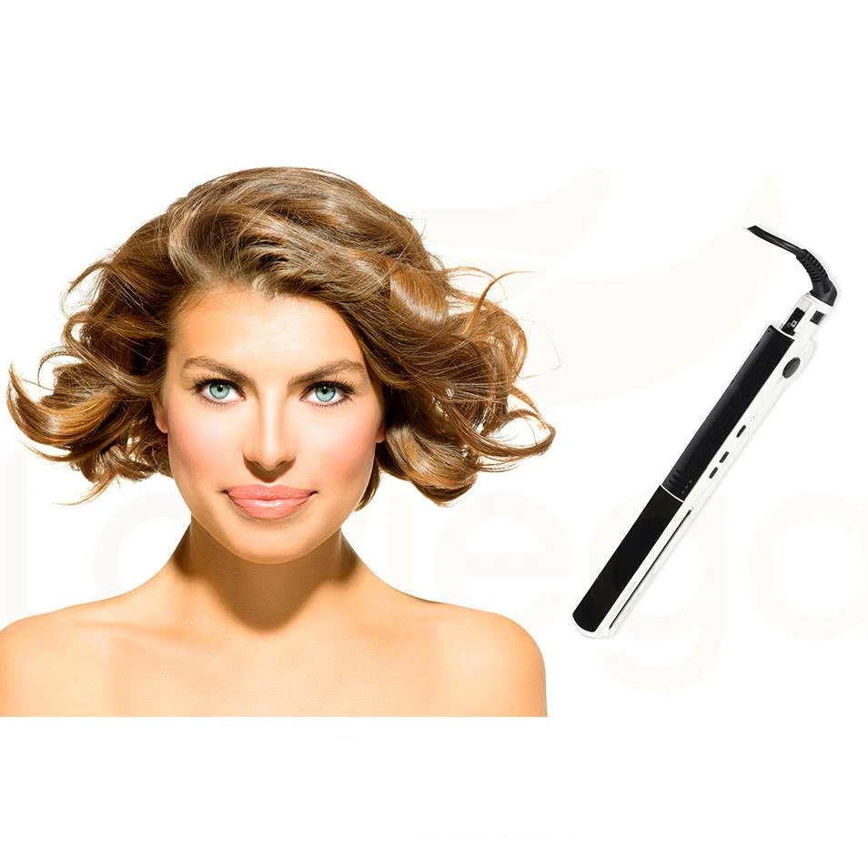 digital lcd ionic private label thin hair straightener and flat