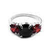 Popular DC Movie Suicide Squad Series Ring Fashion Crystal Cubic Zirconia Ring Fashion Jewelry Accessories For Men