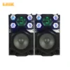 Laix SS-1 Wooden Case USB SD BT FM AUX MIC Input Disco LED Light Professional Audio Theater Stereo System Active Stage Speaker