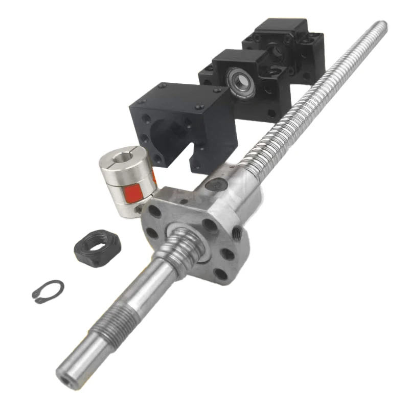 product precision steel ball screw complete set with bearing accessories 1605 2005 2505 for slide table-9