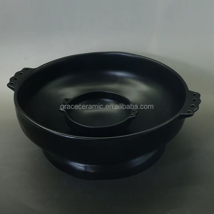 Ethiopia Traditional Ceramic Porcelain 15 Inch Abyssinian Taba Serving