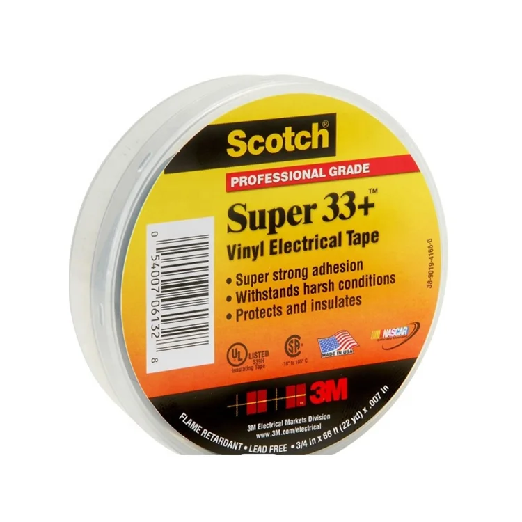 Vinyl Electrical Insulation Tape Rubber Super 33+ Pvc 3m 0.18mm Black Waterproof Rubber Liquid