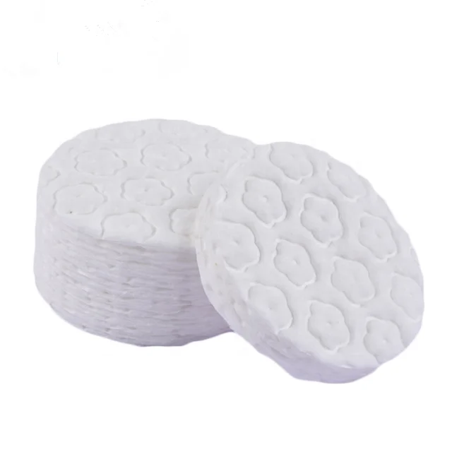
OEM Disposable Manufacturers Round Cosmetic Makeup Remover Absorbent Cotton Pads cosmetic 