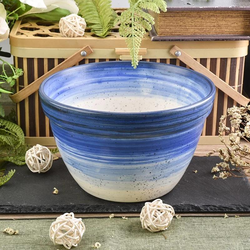 4 Wicks Ceramic Candle Vessel For Hotel