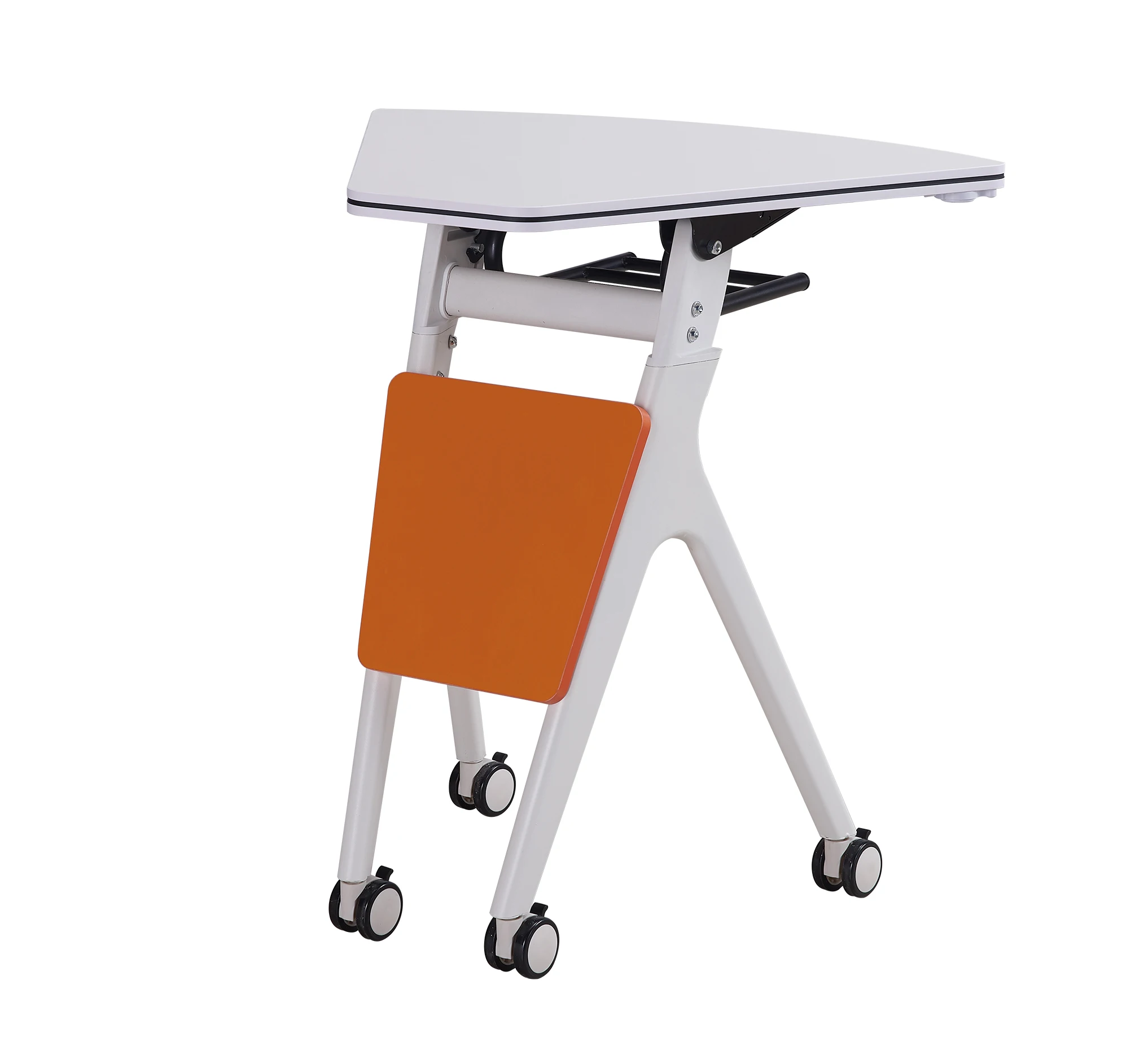 
Fan-shaped folding table for arbitrary stitching with moving wheels P8D 
