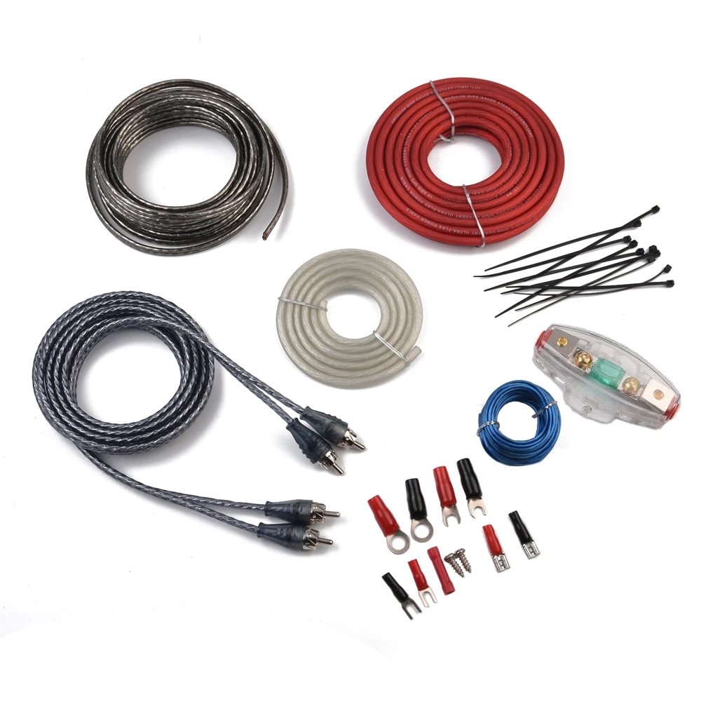 Ps-k1 Installation Kit Rca Power 8 Gauge Amplifier Wiring Kit For Car