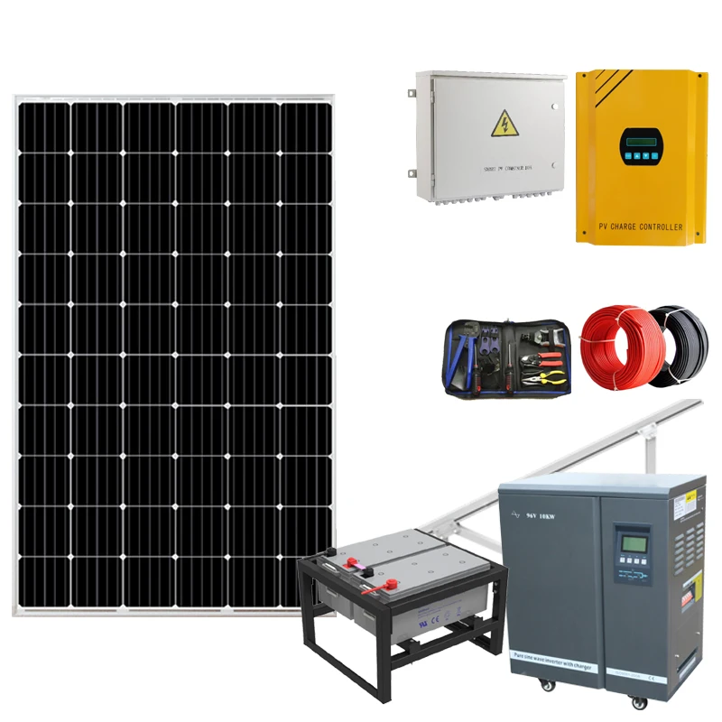 
Solar plant 5kw solar panels 1000w with aluminum mounting bracket clamp 