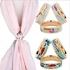 Japan and South Korea new stainless steel three-ring silk scarf shawl buckle with modeling jewelry