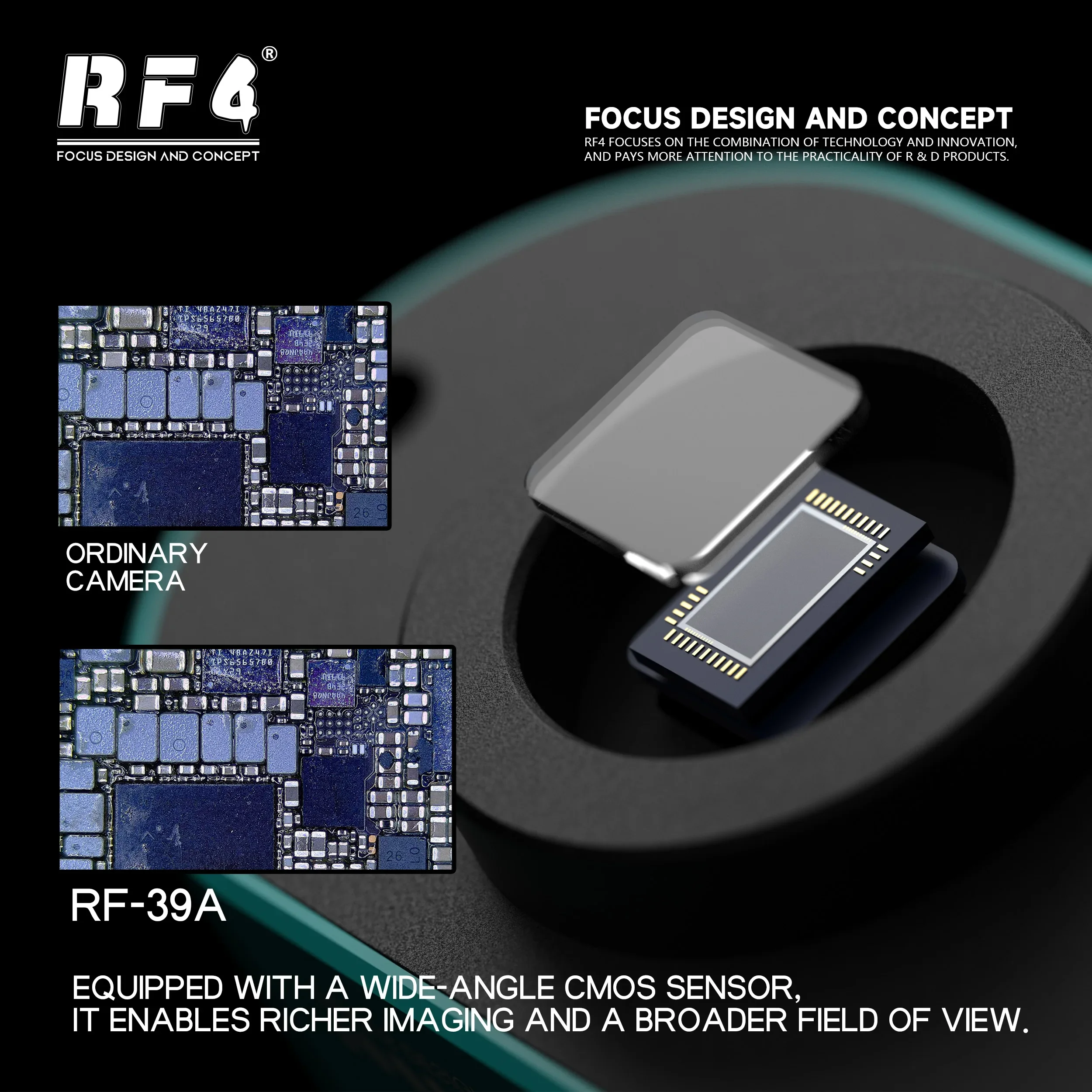 Microscope Camera Rf4 RF4 4K Wide Angle Microscope Camera with CMOS Sensor Lossless Zoom RF ...