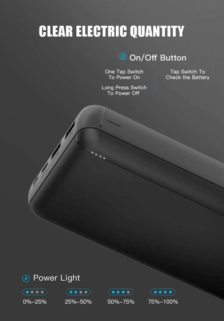Multiple protection custom portable dual USB mobile charger 30000 mah power bank - ANKUX.COM