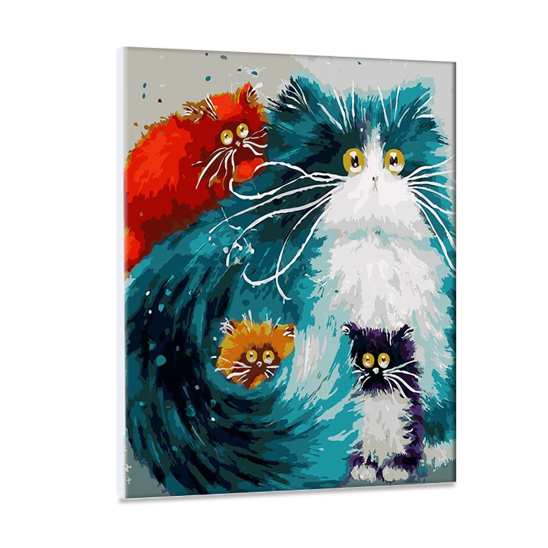 
Persian cat diy painting by numbers 40*50hand-painted the living room decorative animal painting 