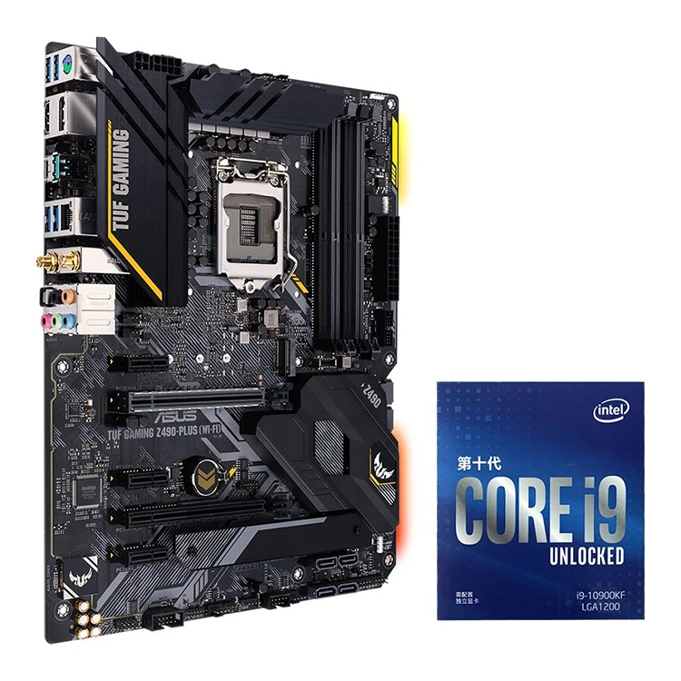 ASUS TUF Gaming Z490-Plus (WiFi 6) LGA 1200 Support Intel 10th Gen ATX  Gaming Motherboard with Dual M.2 Aura Sync in stock| Alibaba.com