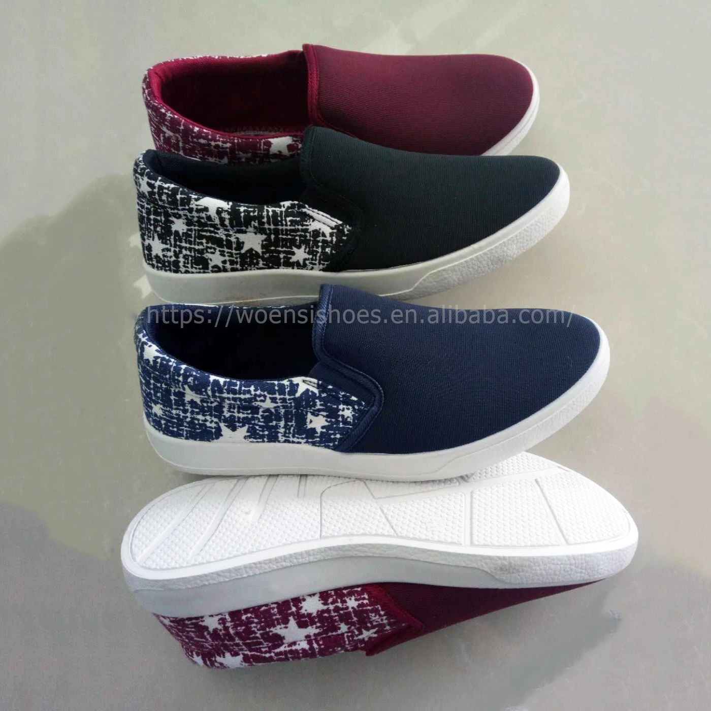 new oem wholesale injection cheap price loafer casual shoes men canvas shoes