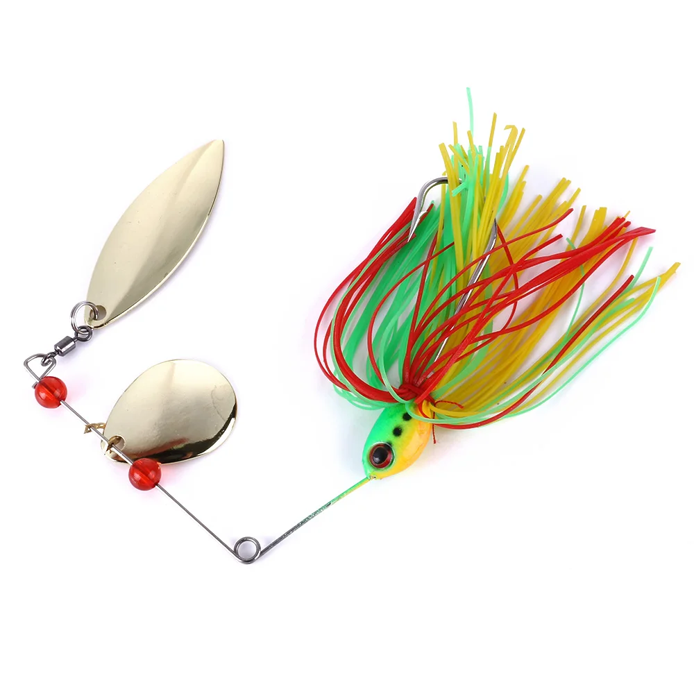 Jig Head Blade Fishing Lure Silicone Skirt Spinner Buy Jig Head Blade