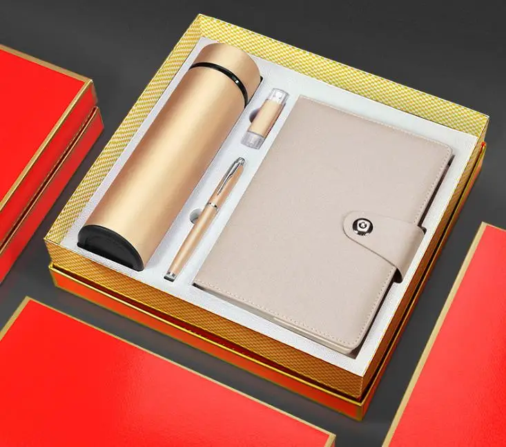 High-end Business Gift Diary Notebook With Thermos Cup And Pen And Usb ...