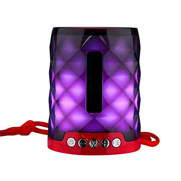 Portable Mini Colorful Flash LED Light Handsfree Sport Waterproof Wireless Speaker Support Calling TF Card USB Disk - ANKUX.COM