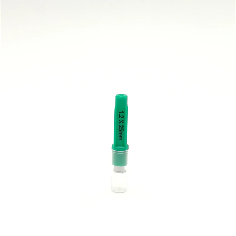 
1.2mm*25mm Disposable Aluminium Hub Veterinary Needle 