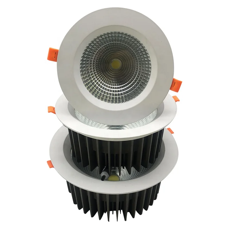 High lumen COB commercial lighting embedded straight downlight round LED downlight