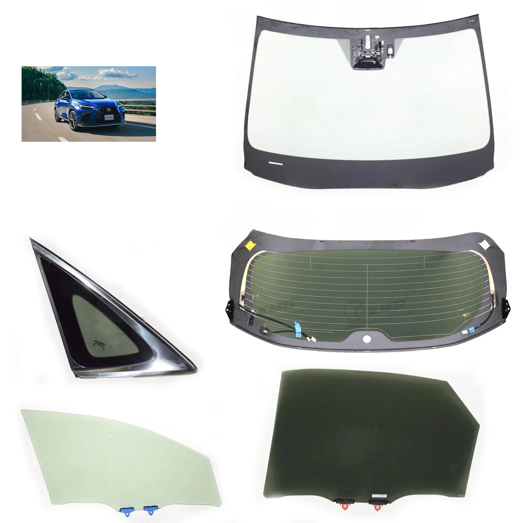 Lexus Nx Windshield Glass Sunroof Car Glass Auto Glass Car Parts