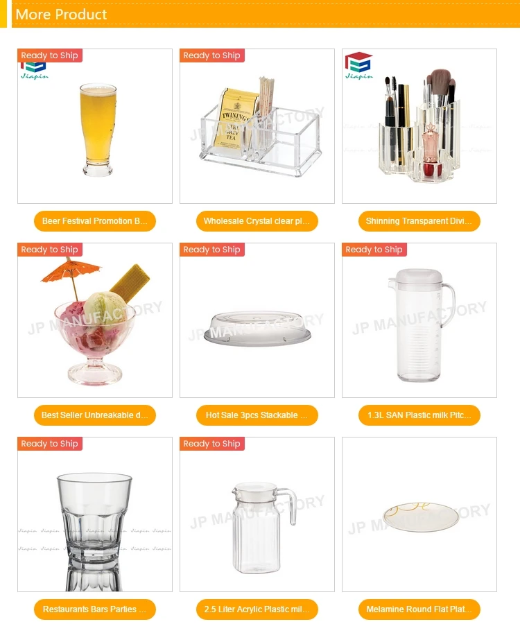 Multifunctional 800ml Acrylic Ice Buckets With Handle Plastic Ice Cooler Bucket Display With