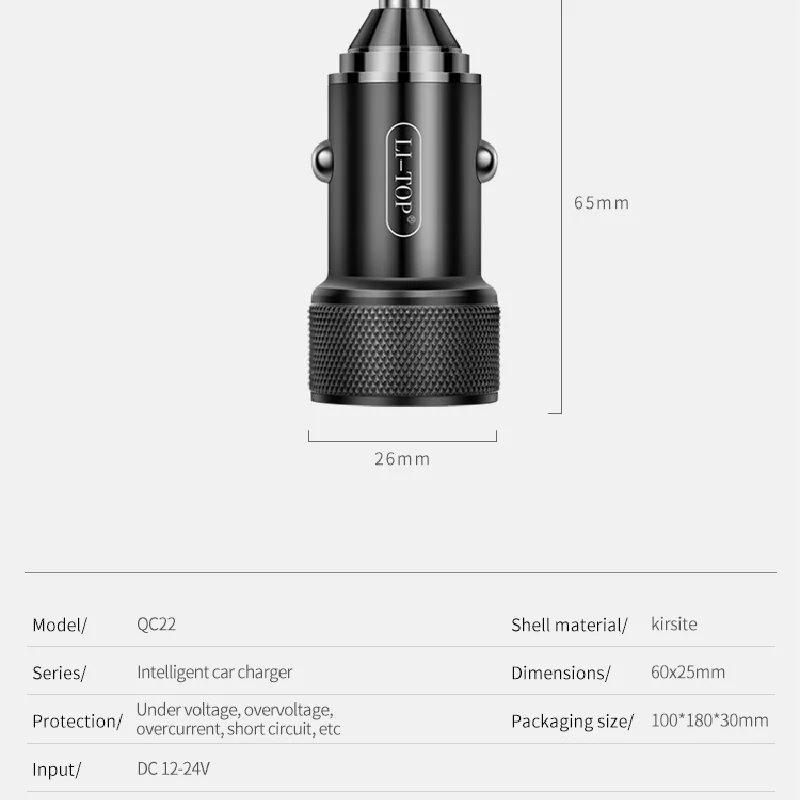 Type C Car 20 Watt Triple Adaptador Pd Usb Mobile Fast Phone Charger 3a ...