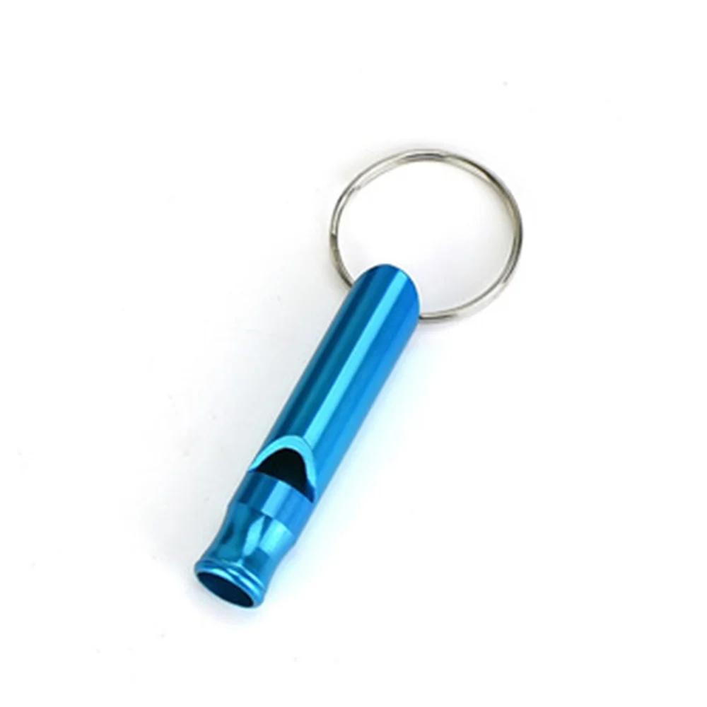 Outdoor Emergency Whistle Mini Aluminum Alloy Camping Hiking Whistle Sports Dog Training Whistle Tool 