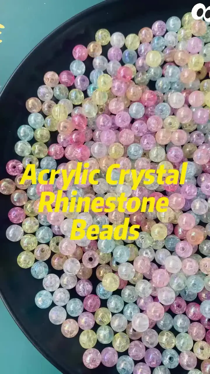 PATIKIL 12mm Acrylic Beads For Jewelry Making - 200 Pack Clear AB Spacer Beads - View #2