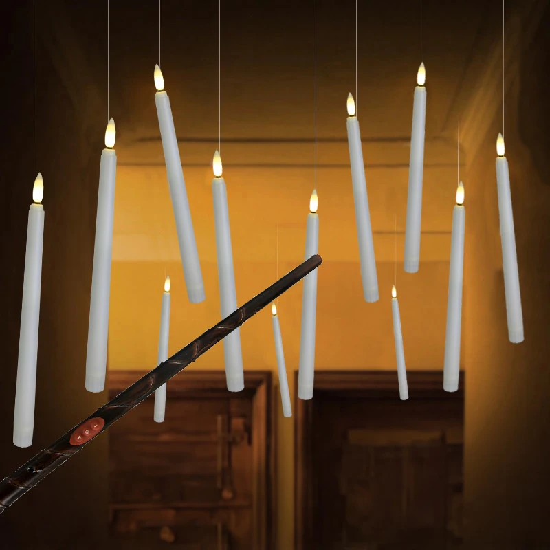 Floating Candles With Harry Potter Wand Magic Hanging Candles