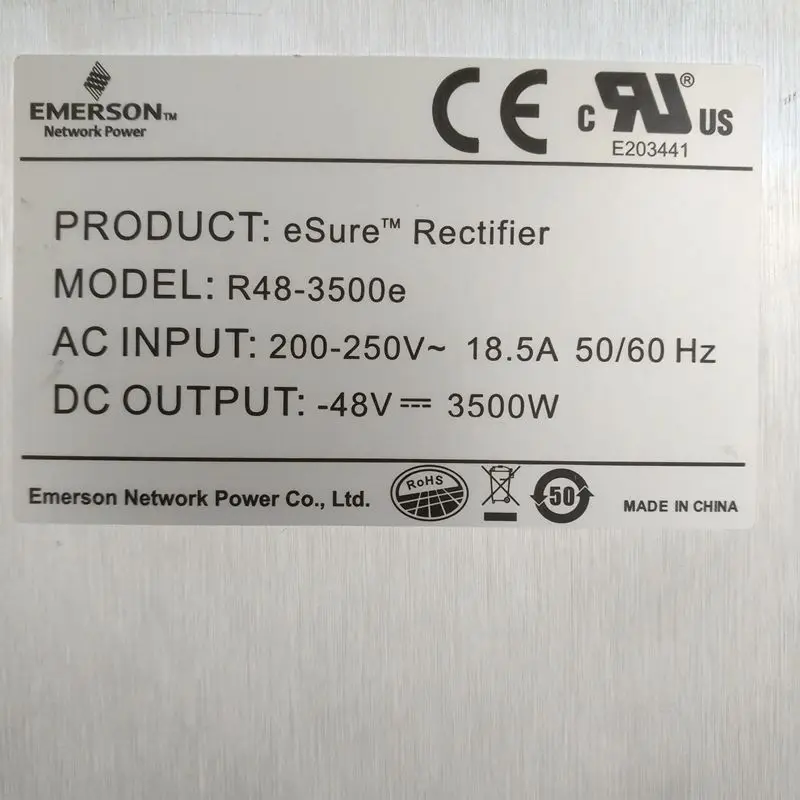 Vertiv / Emerson 48v 3500w Rectifier Module Emerson R483500e Power