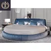 /product-detail/modern-bedroom-furniture-blue-leather-beds-king-size-velvet-luxury-double-round-bed-62278817204.html