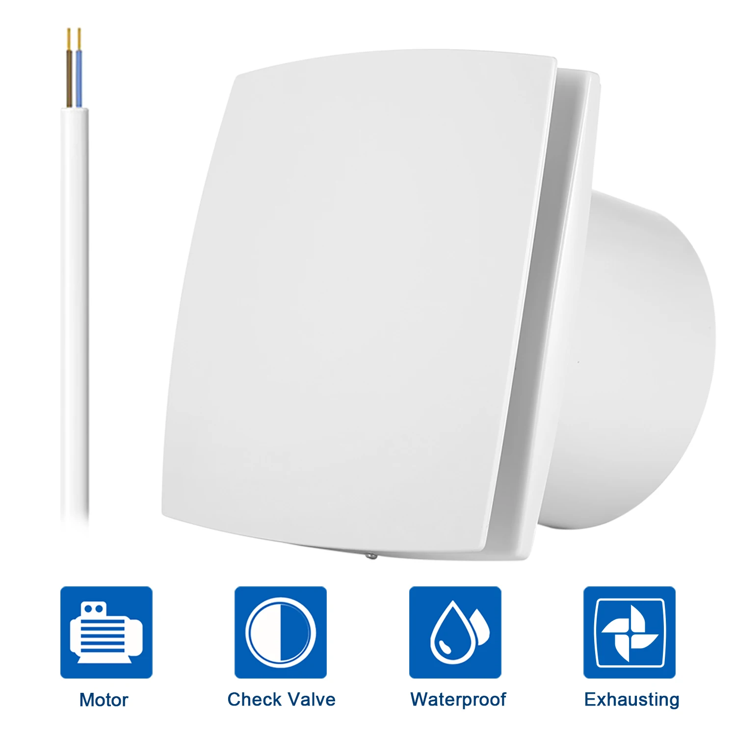 6 Inch Eco Mushroom Carnes Ventilation Exhaust Fans For Bathroom Toilet